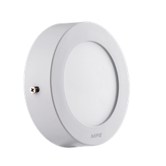 LED Panel ốp nổi nhôm, mặt tròn MPE SRPL 6W